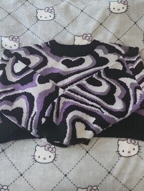 Purple Heart Sweater